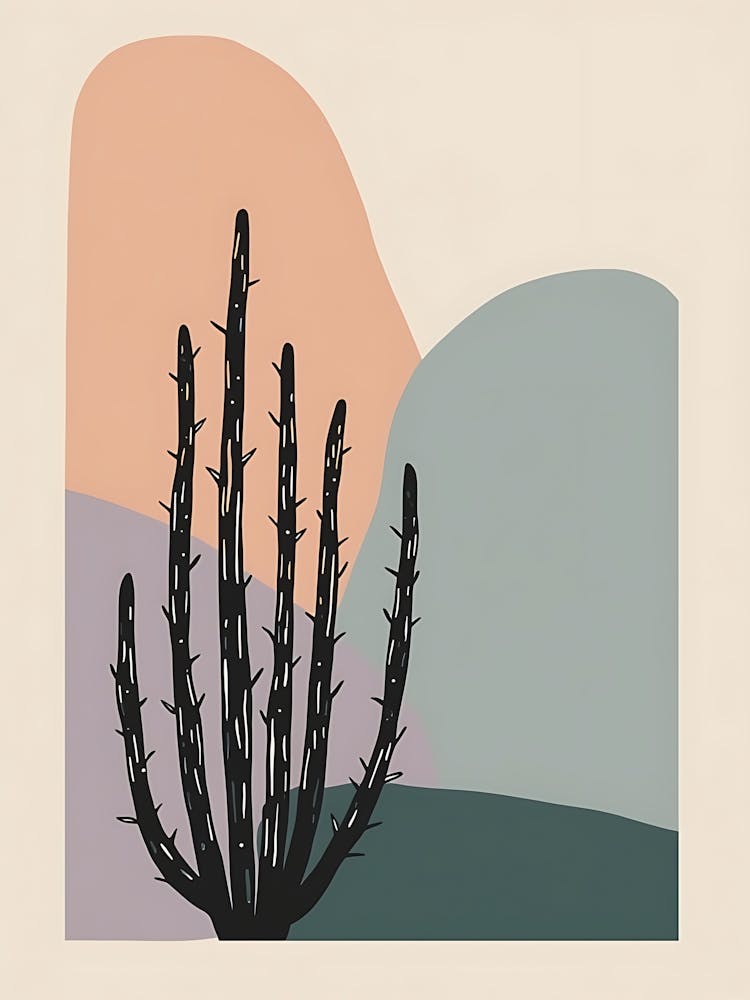 Pastel Leaf Composition with Calm Natural Vibes