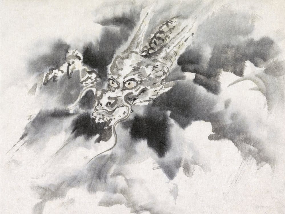 Dragon Watercolour, Utagawa Kuniyoshi