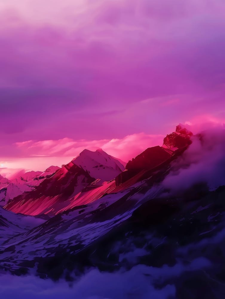Sunset In The Mountains 77