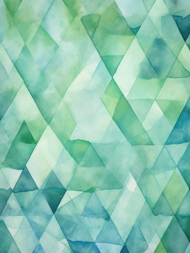 Abstract Watercolor Triangles