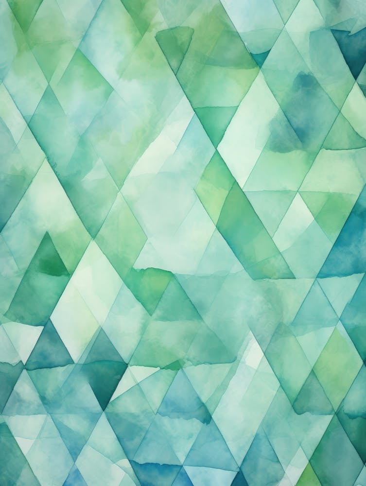 Abstract Watercolor Triangles