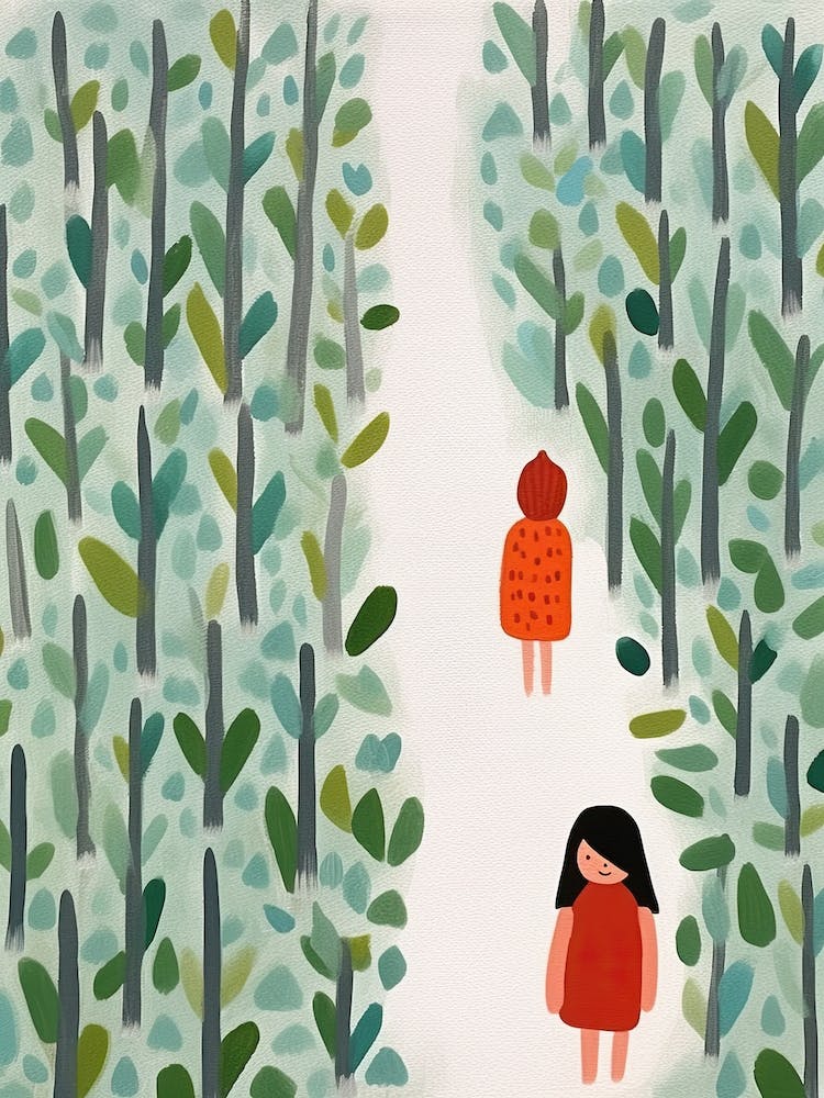 Into The Woods Scene, Tiny People And Illustration 4