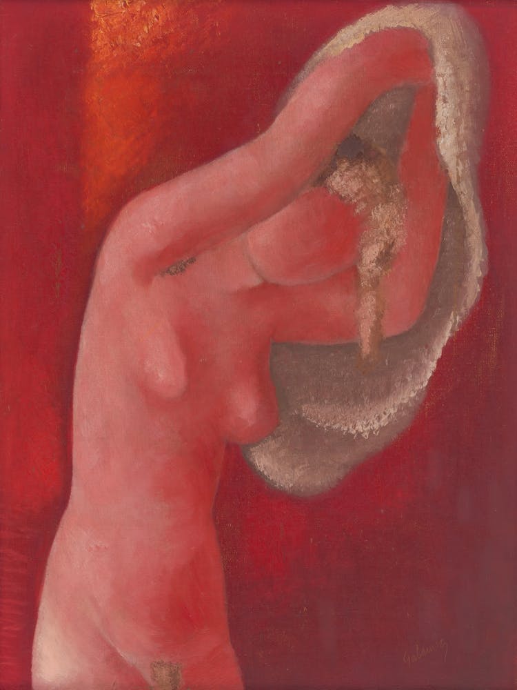 Woman Undressing, Mikuláš Galanda