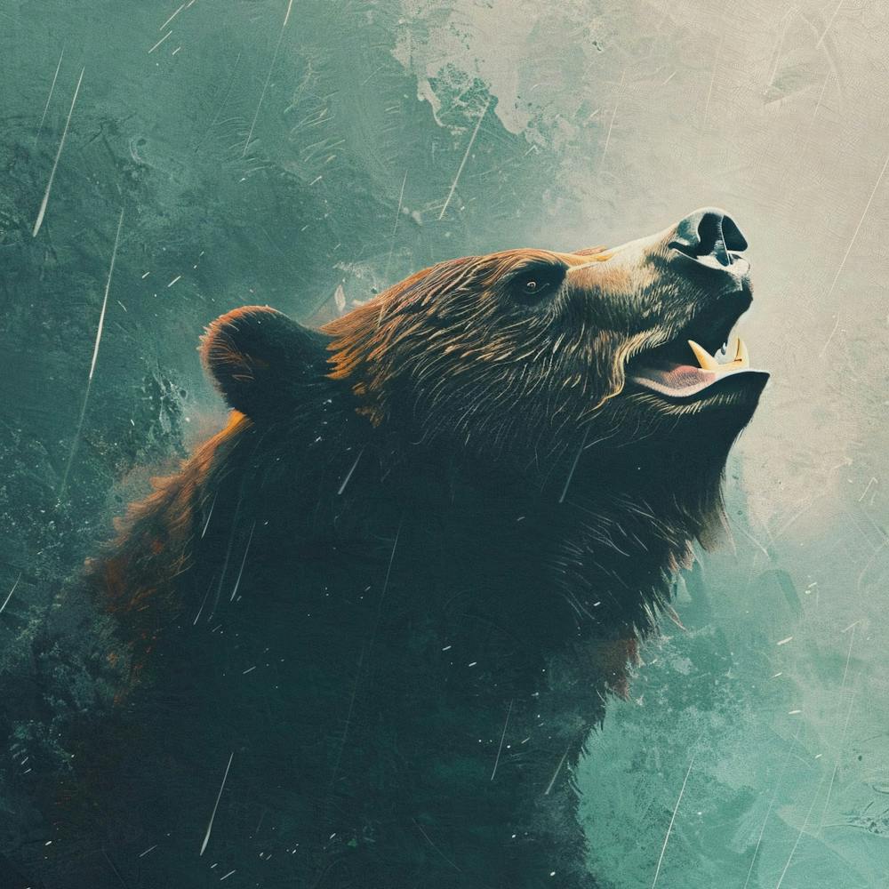 Bear In The Rain