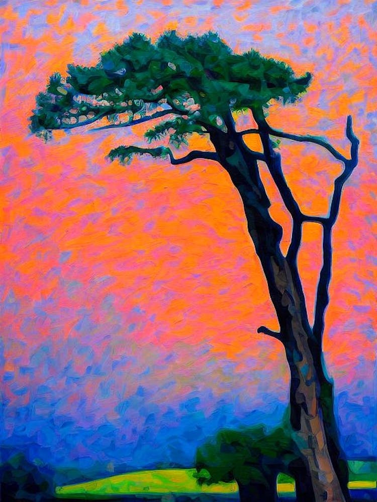 Eastern Cottonwood Tree Cubist