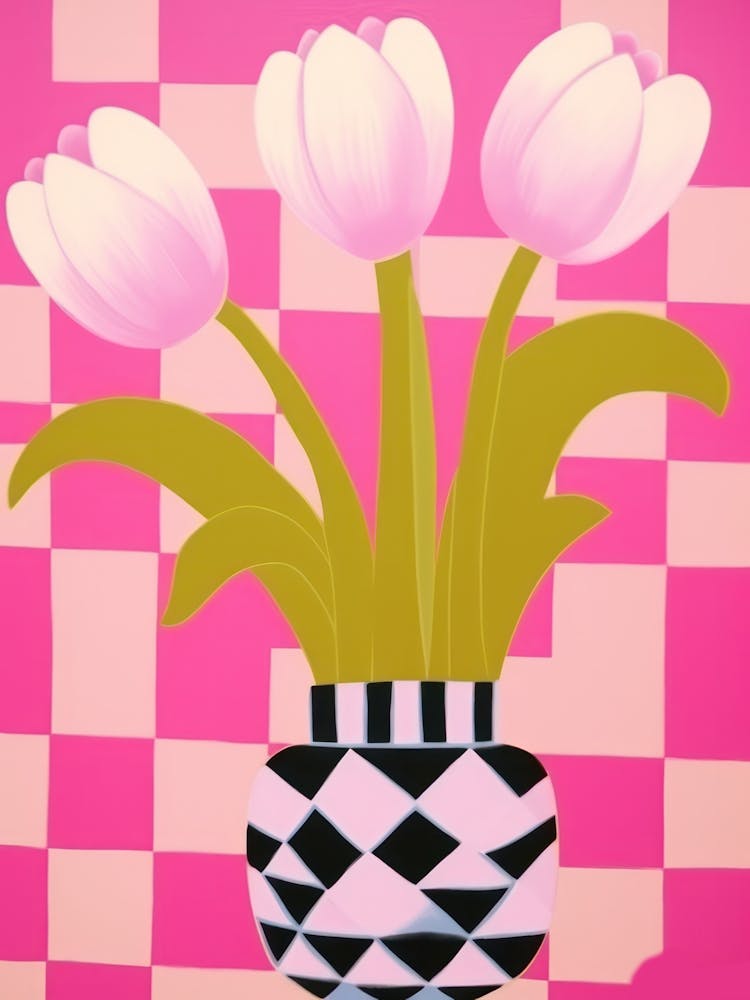 Tulips Flower Vase 4