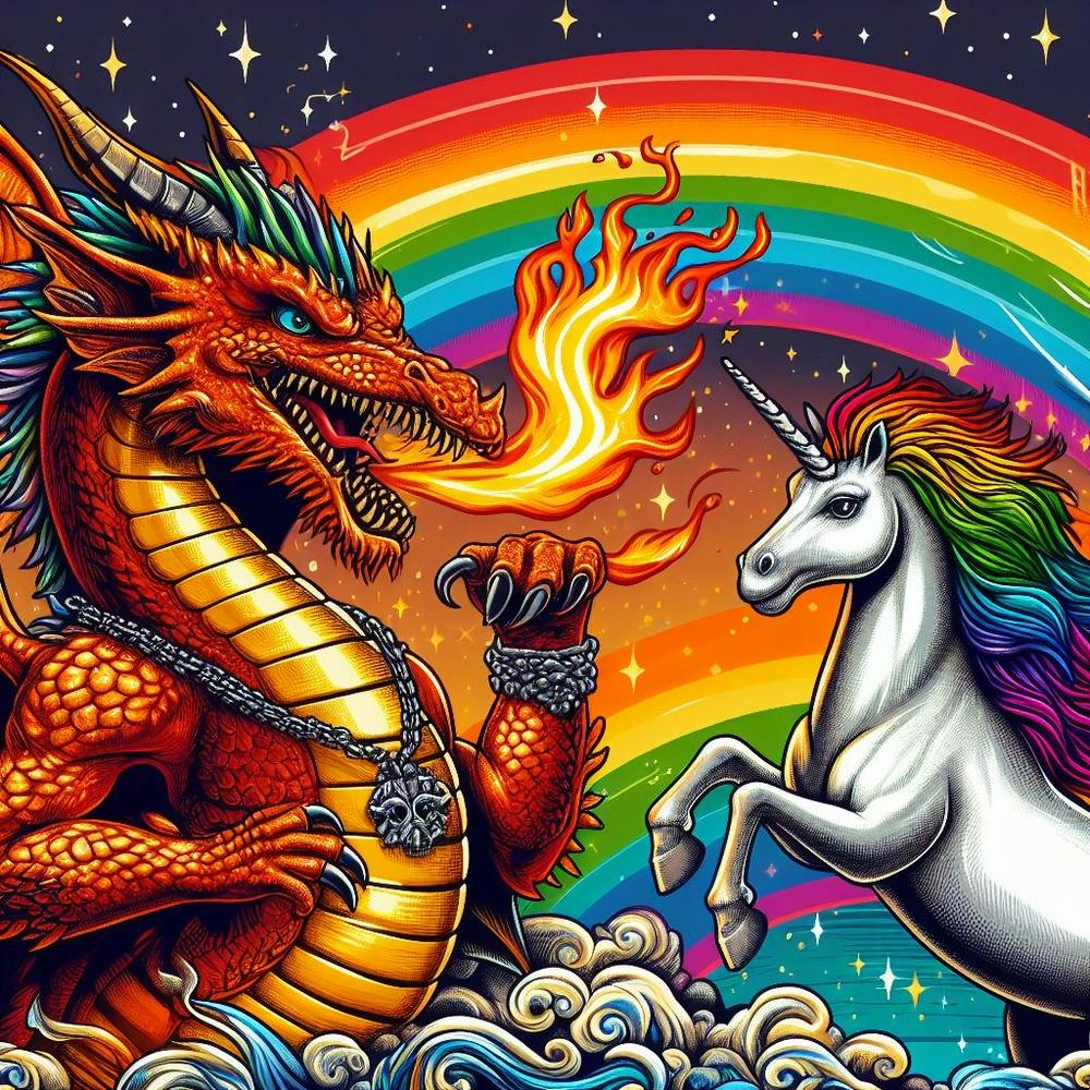 Unicorn And Dragon 1