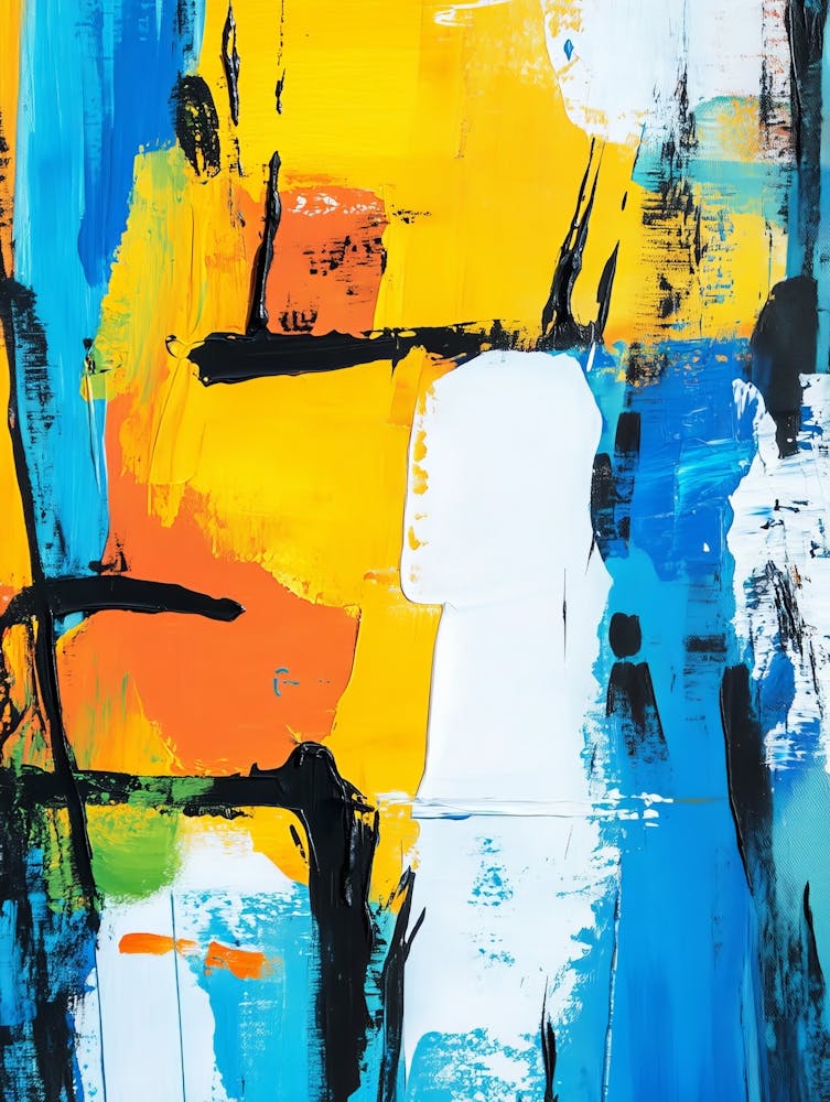 Abstract Money Painting
