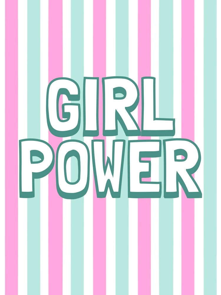 Girl Power Pink and Teal