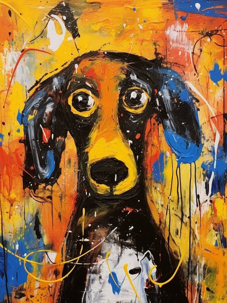 Dogs Abstract Expressionism 1