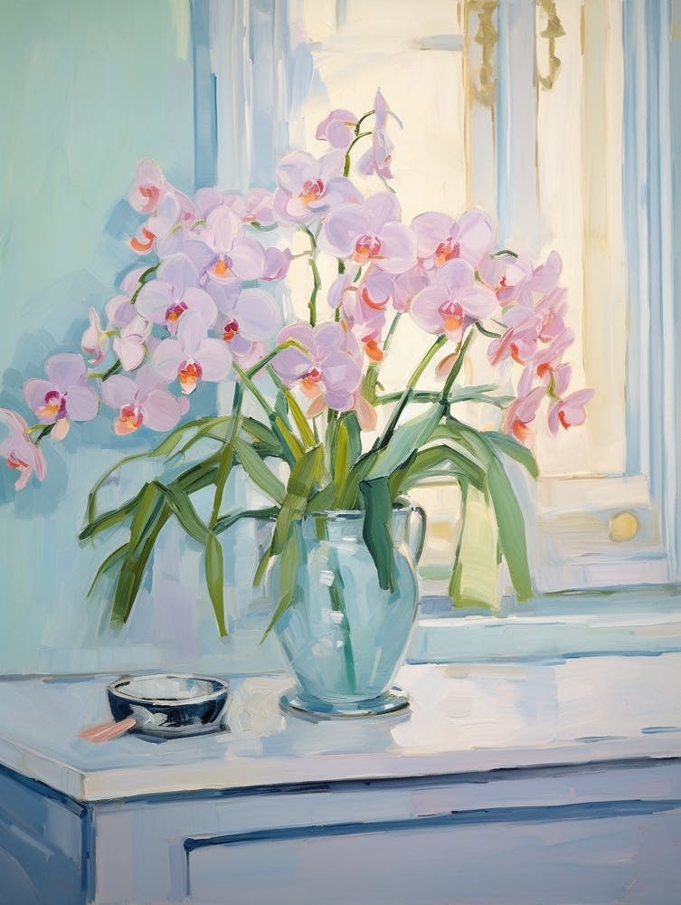 A Vase With Orchid, Flower Bouquet 3