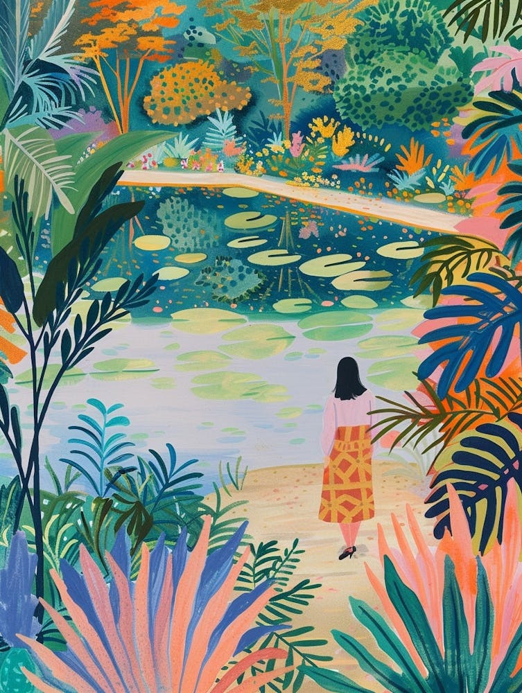 In The Garden Chateau De Chantilly Gardens France 1