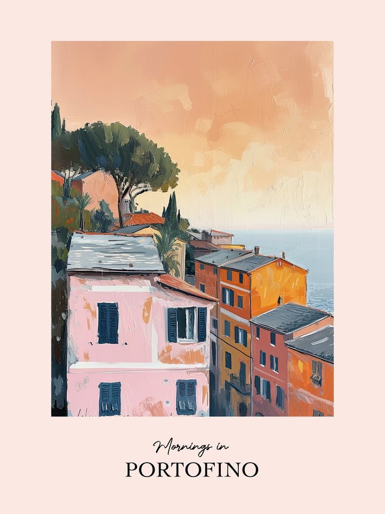 Mornings In Portofino Rooftops Morning Skyline 4