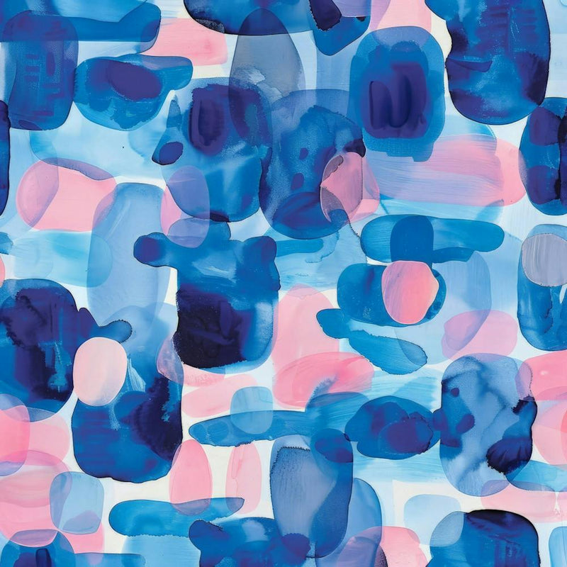 Bleus Et Roses Abstraits