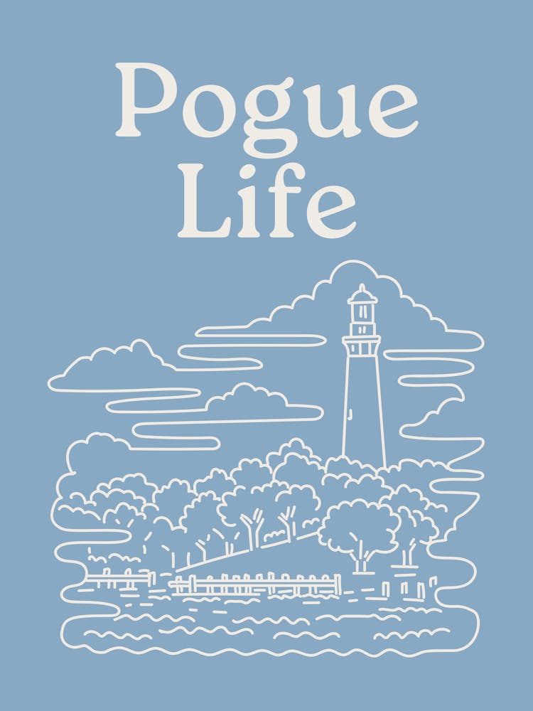 Pogue Life Print | Outer Banks Wall Art | North Carolina Decor | Beachy Coastal Tropical Wall Art | Travel OBX 1