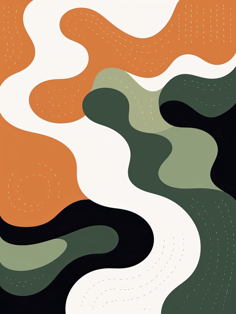 Luminous Legacy; Risograph Abstract Vintage