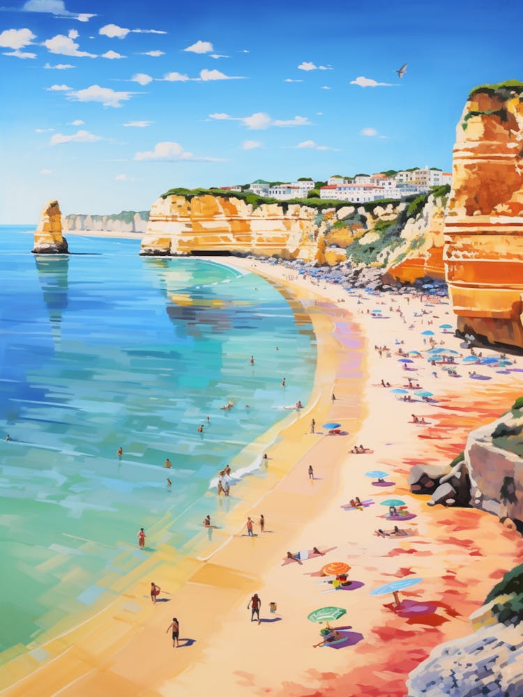 A Painting Of Praia Dona Ana, Lagos Portugal 2