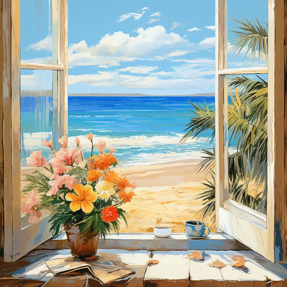 Open Window On The Beach 1