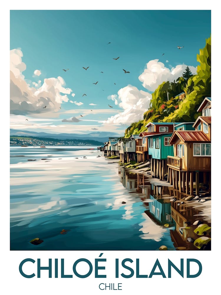 Reiseplakat Chiloé Island