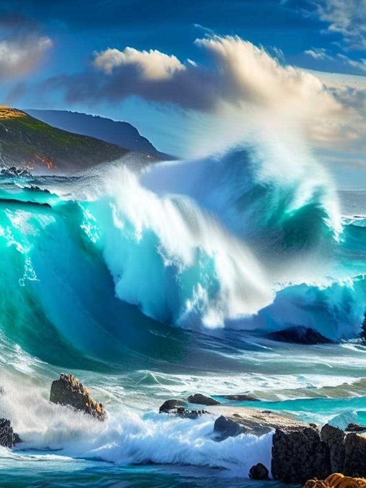 Crashing Waves Landscapes Waterscape Photography 1