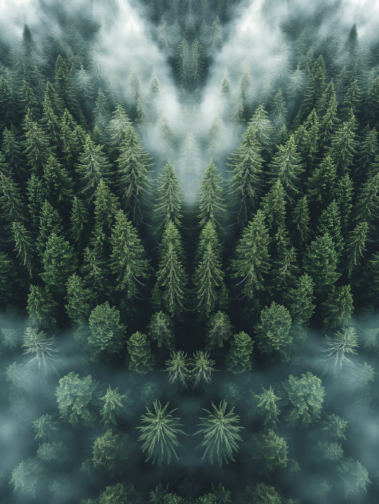 Vue Aérienne D'une Forêt 1