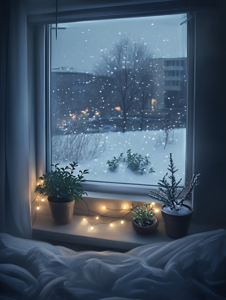 Winter Scene From The Window