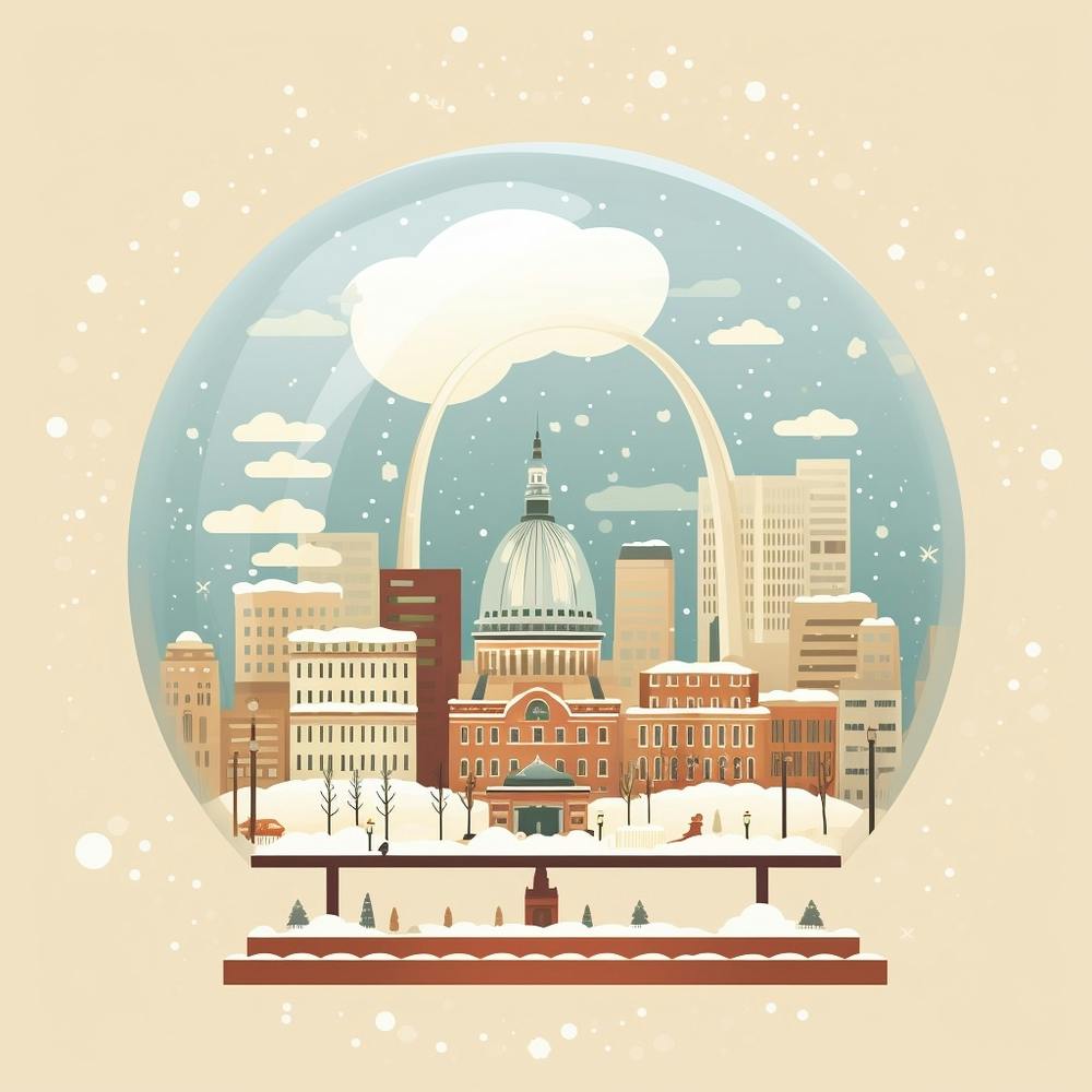 St Louis Missouri Usa Snowglobe