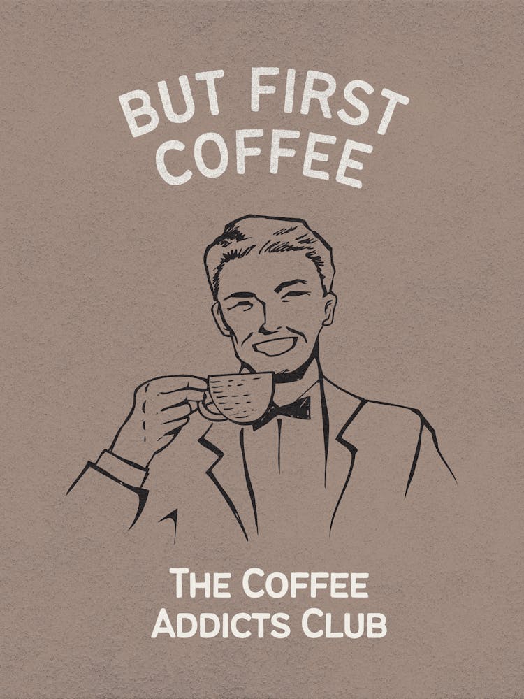 Coffee Wall Art | Coffee Typography | Neutral Kitchen Wall Art | Earth Tone Wall Art | Funny Trendy Retro Vintage Cute Coffee Lovers Kitchen 2
