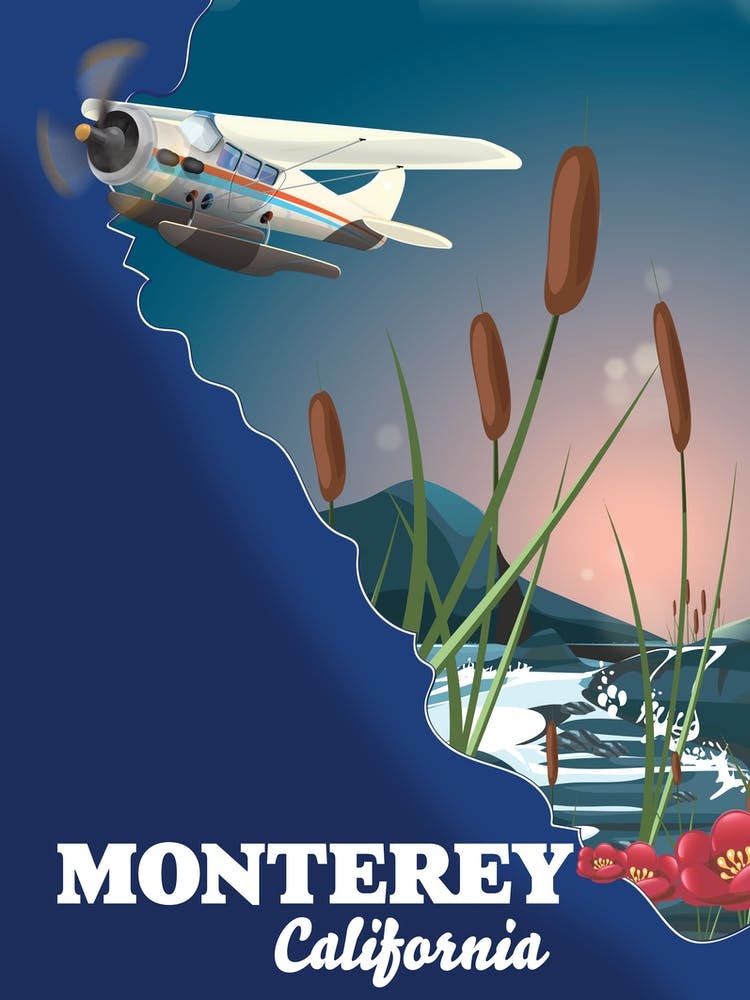 Monterey California Travel map