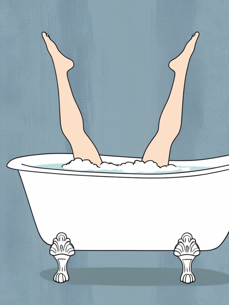 Woman In A Bathtub 1