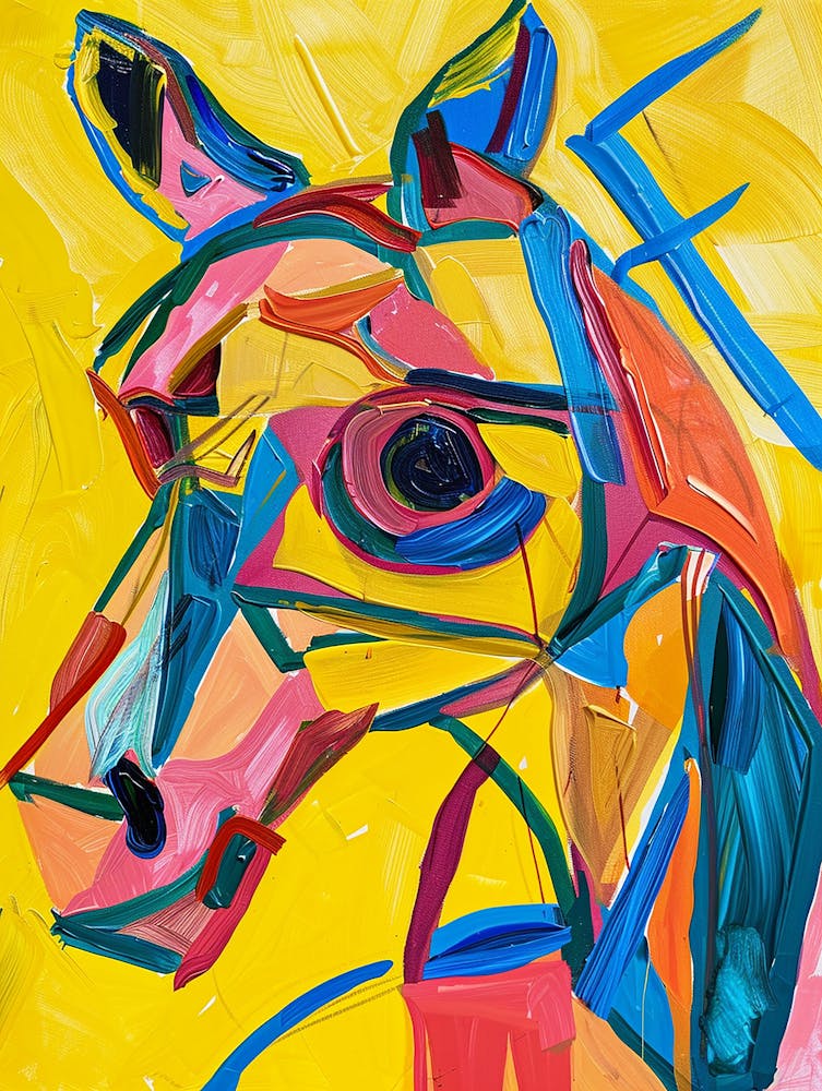 Abstract Horse Painting 2