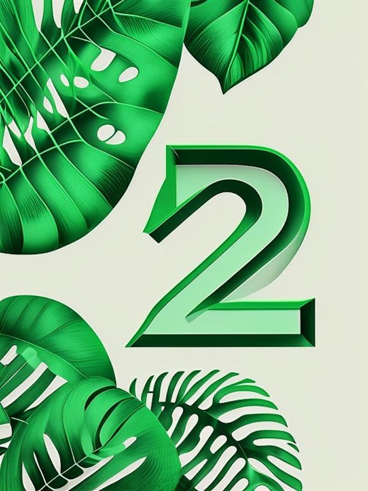 21, Number, Education Jungle Leaf
