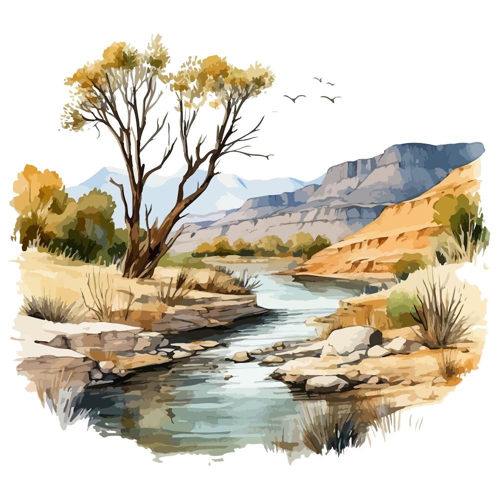 Watercolor Landscape 9