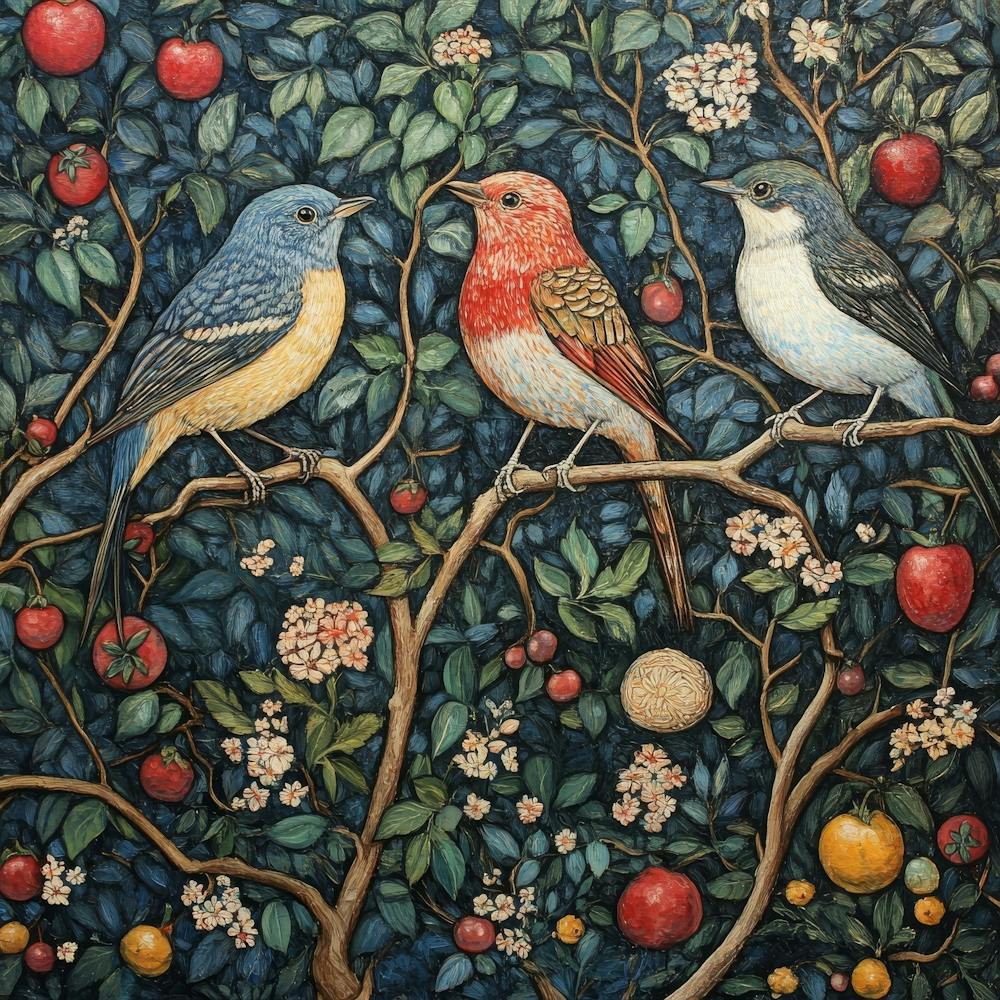 Birds In A Tree Art 11