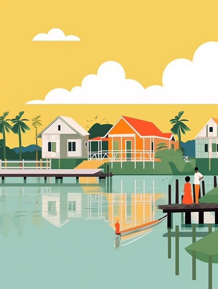 Mauritius 3 Travel Illustration