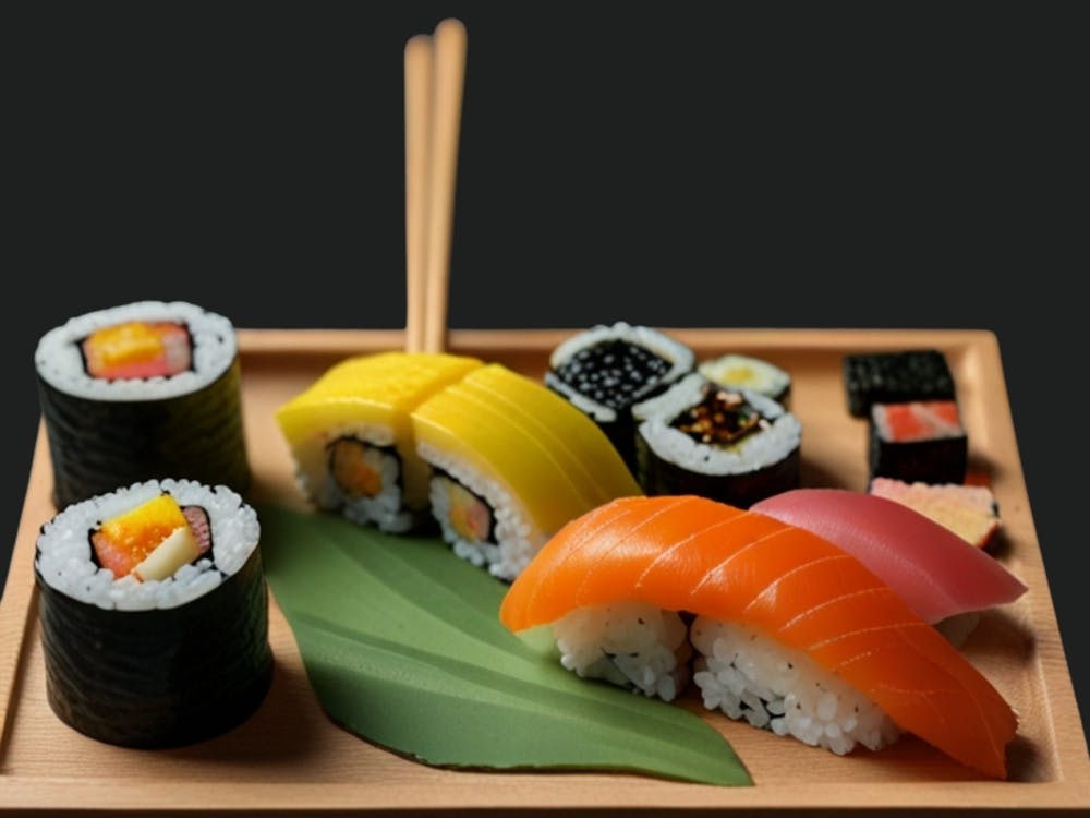 Sushi And Chopsticks