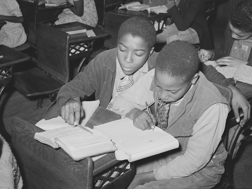 Children In Rural School, Creek County, Oklahoma By Russell Lee
