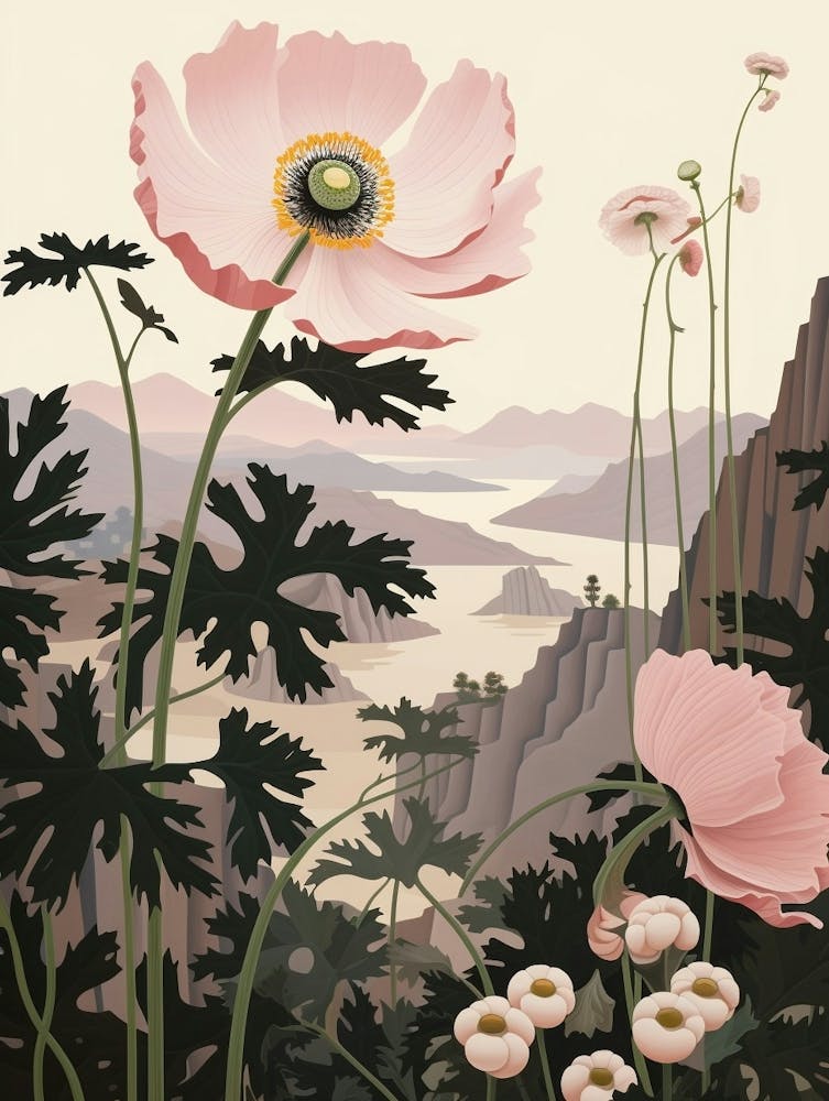 Flower Illustration Anemone 2