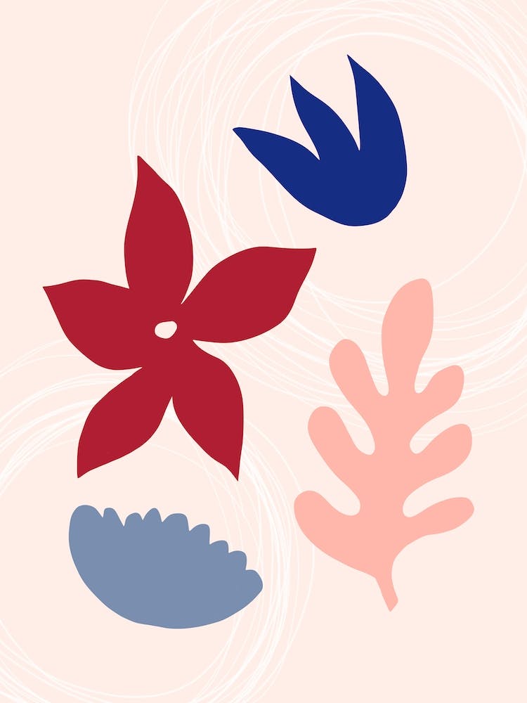Matisse Floral Shapes Cutout