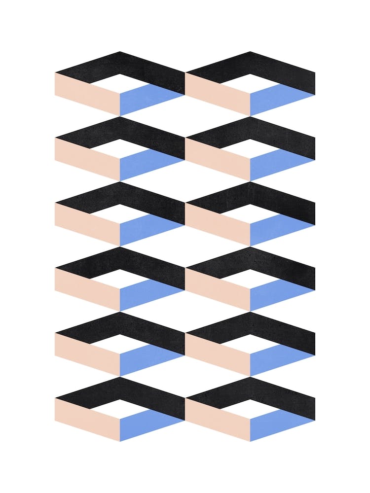 Geometric Optical Illusion Art – Modern Minimalist Design