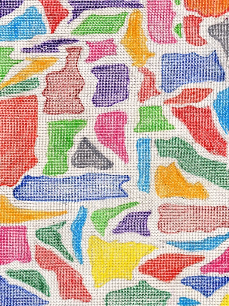 Abstract Splatters Theme, Colorful Painting.