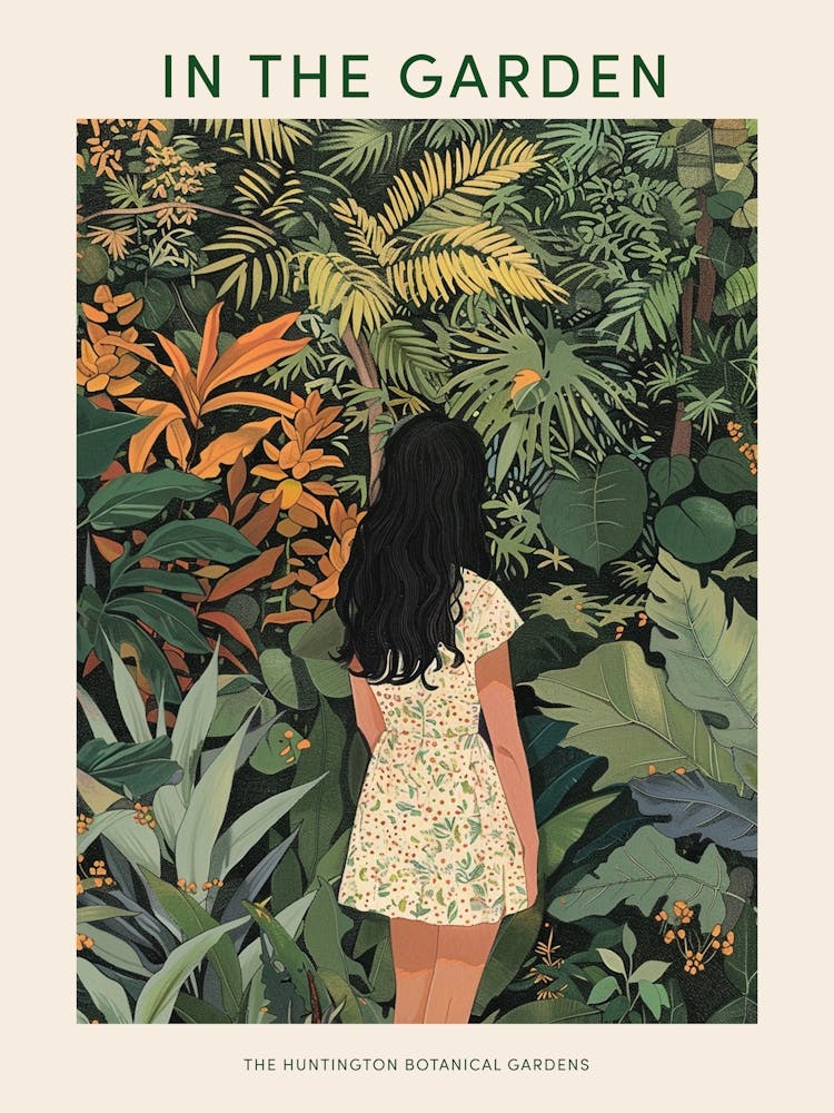 In The Garden Poster The Huntington Botanical Gardens 3