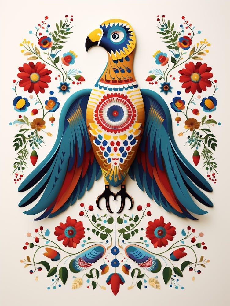 Scandinavian Bird Illustration Golden Eagle 2
