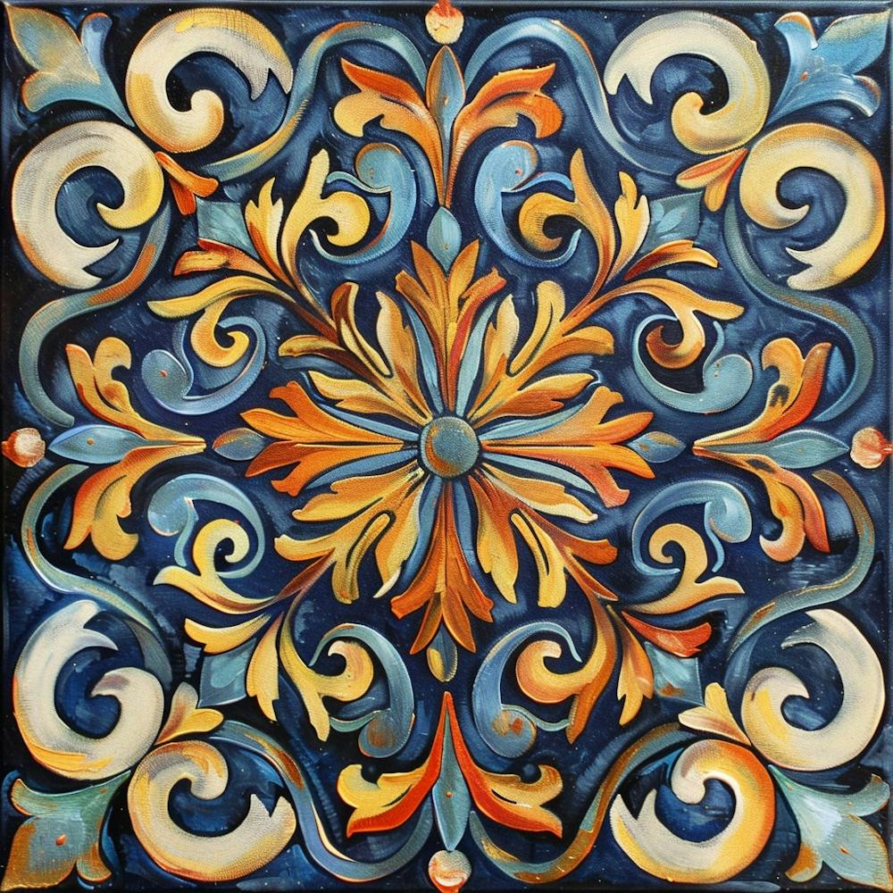 A Decorative Motif Oil Painting Illustration 1718803516 4