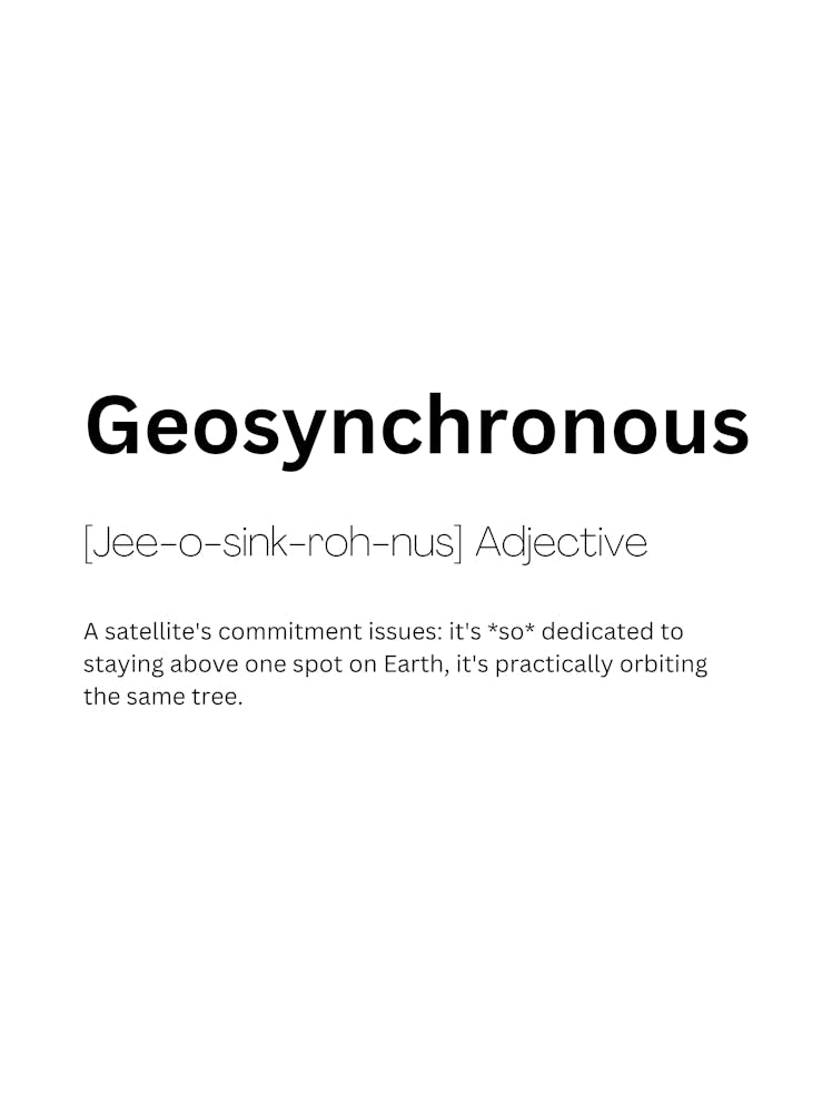 Géosynchrone Définition Signification