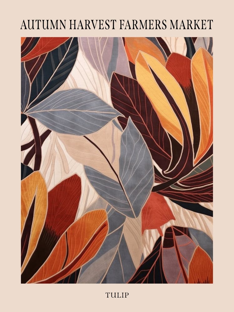 Herbstliche Botanik Tulpe 2 Poster