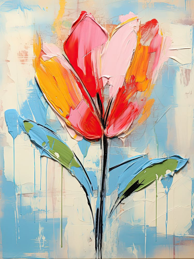 Tulip Melodies: Neo-Expressionist