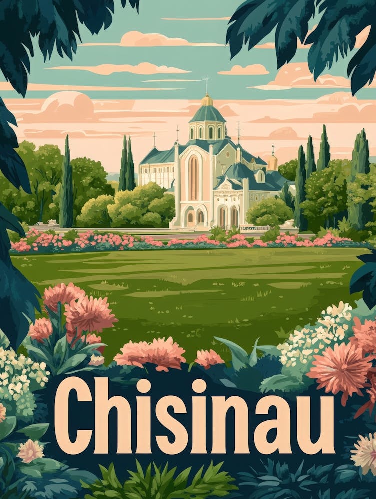 Aihrgdesign A Classic 1960s Travel Poster For Chisinau 2