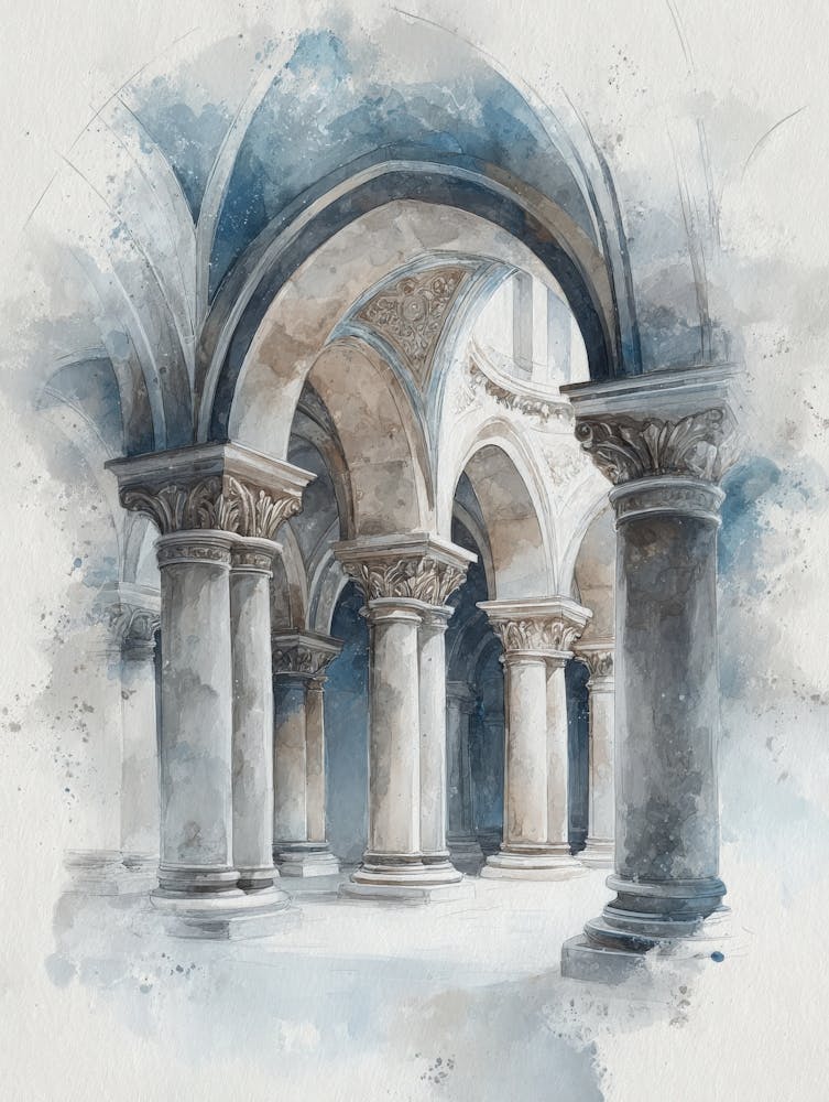 Aihrgdesign Isolated Watercolor Painting Of Italian Renaissan 60c07ff6 4d21 44ac 97c8 0c6c17fa66f8 0