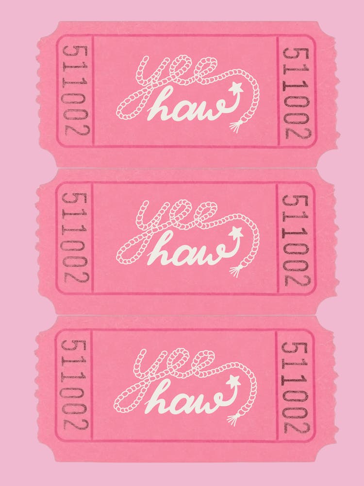 Yee Haw Western Trendy Ticket